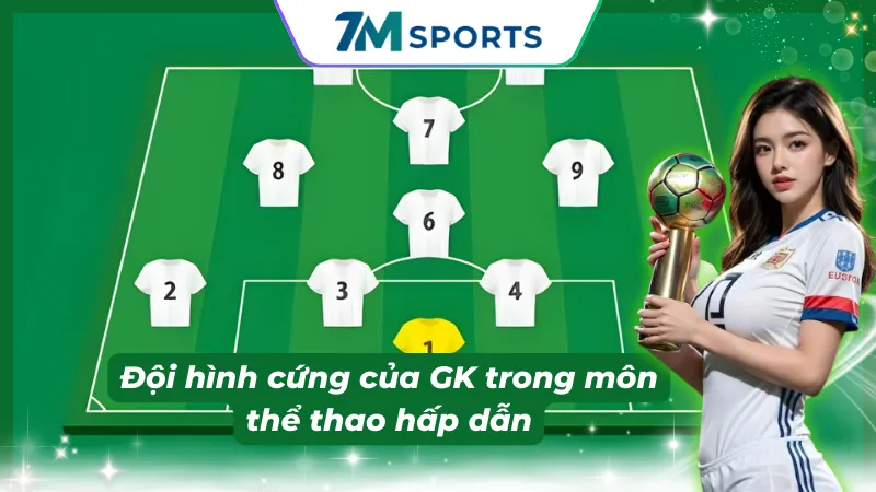 Đội hình phổ biến của GK trong môn thể thao vua